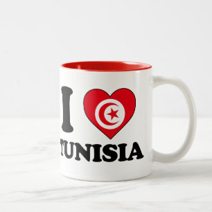 Tasse 2 Couleurs I love Tunisia