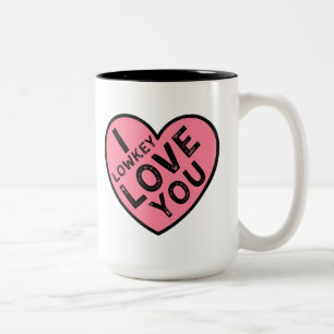 Tasse 2 Couleurs I Lowkey Love You Valentine's