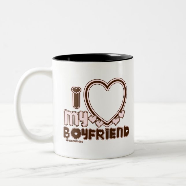 Tasse 2 Couleurs i luv brown bf (Gauche)