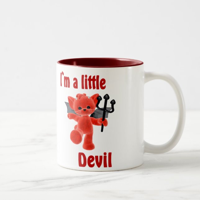 Tasse 2 Couleurs I ` m un petit diable (Droit)