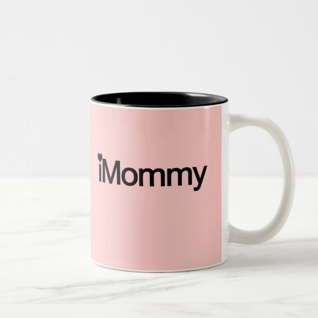 Tasse 2 Couleurs I maman, cadeaux mignons de jour de mères (Droit)