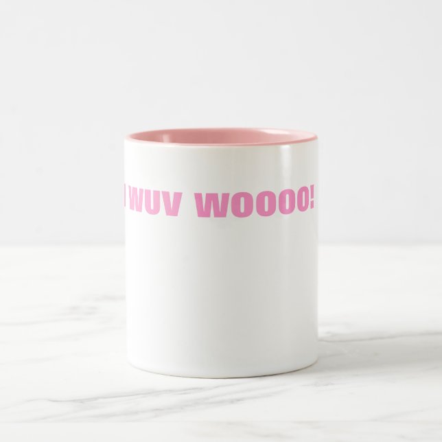 TASSE 2 COULEURS I WUV WOOOO ! (Centre)