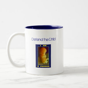 Tasse 2 Couleurs IAAP défendent l'enfant
