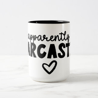 Tasse 2 Couleurs Iam Sarcastic - art typographique