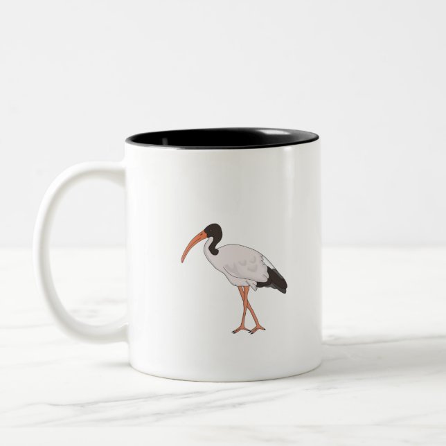 Tasse 2 Couleurs Ibis Bin Chicken Bird (Gauche)
