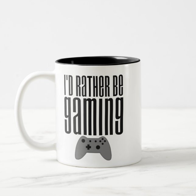 Tasse 2 Couleurs I'd Rather Be Gaming (Gauche)