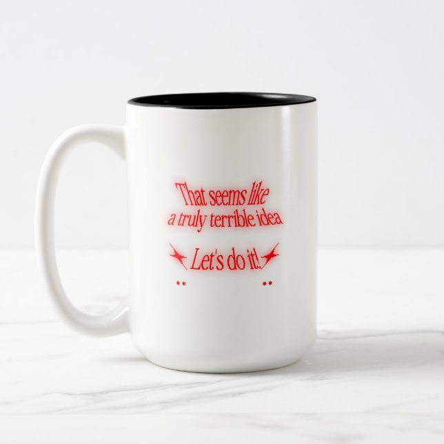 Tasse 2 Couleurs Idée Terrible (Gauche)