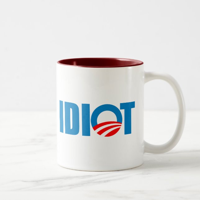 TASSE 2 COULEURS IDIOT (Droit)