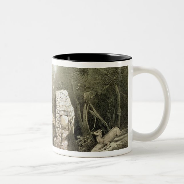 Tasse 2 Couleurs Idole maya cassé chez Copan, Guatemala (Droit)