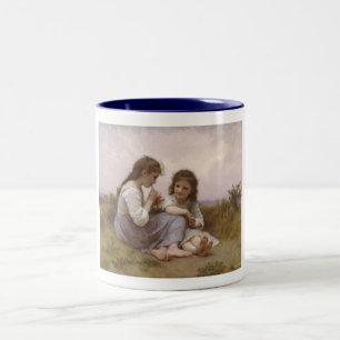 Tasse 2 Couleurs Idylle d'enfance par Bouguereau