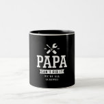 Tasse 2 Couleurs If Papa Can't Fix It We're All Screwed<br><div class="desc">This design says,  If Papa Can't Fix It We're All Screwed. Great present idea for your father,  dad or grandpa in Father's Day,  Grandparents Day,  anniversary,  christmas or thanksgiving.</div>