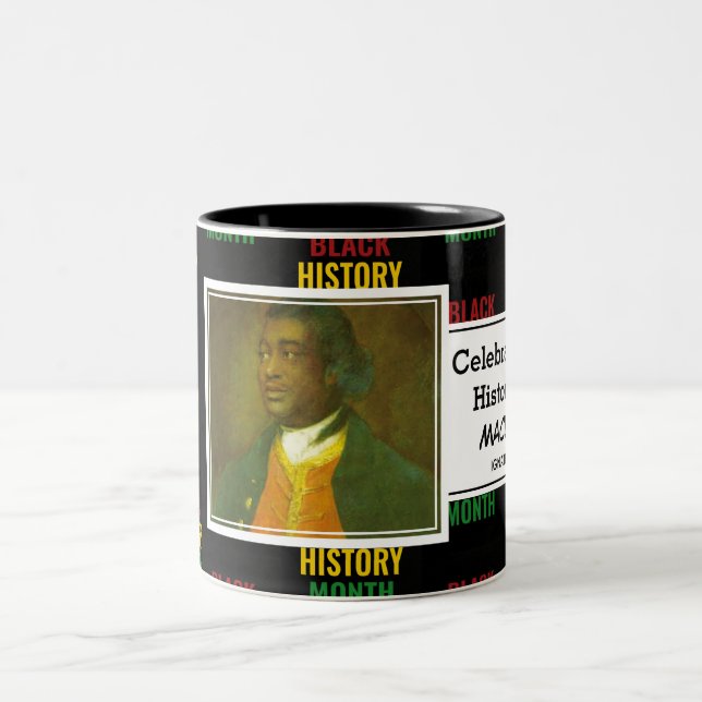 Tasse 2 Couleurs IGNATIUS SANCHO Personnalisé | Mois de l'histoire  (Centre)