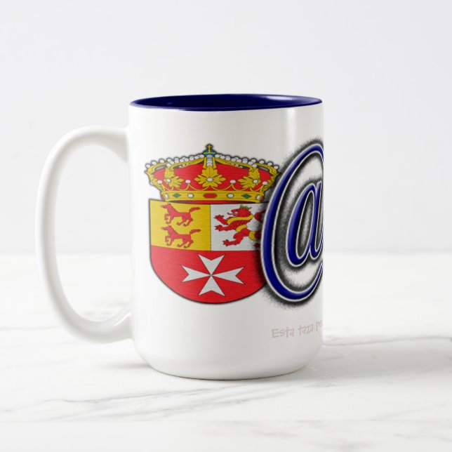 Tasse 2 Couleurs Il effiloche de déjeuner (Gauche)