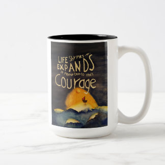 Tasse 2 Couleurs Il Faut Du Courage À Deux Tons