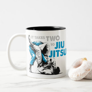 Tasse 2 Couleurs Il prend deux à Jiu Jitsu