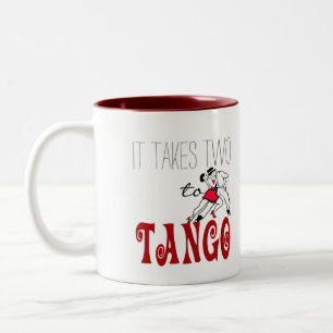 Tasse 2 Couleurs Il prend deux au tango