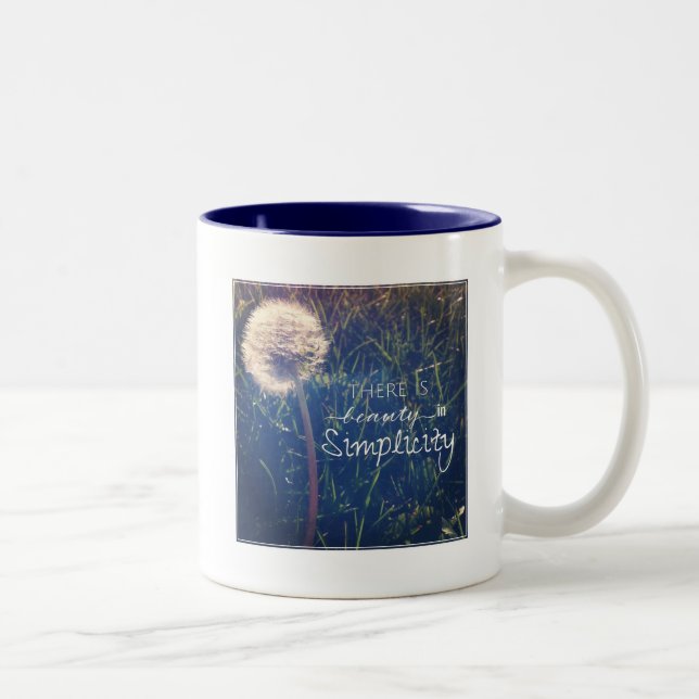 Tasse 2 Couleurs Il y a beauté dans la simplicité (Droit)