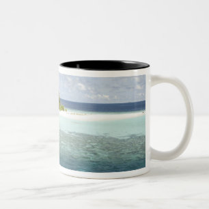 Tasse 2 Couleurs Île de Dhiggiri, Atoll Ari Sud, Maldives,