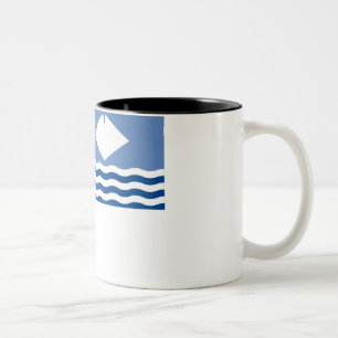 Tasse 2 Couleurs Île de drapeau de Wight