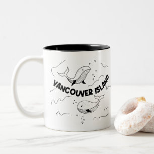 Tasse 2 Couleurs Île de Vancouver Canada Baleines