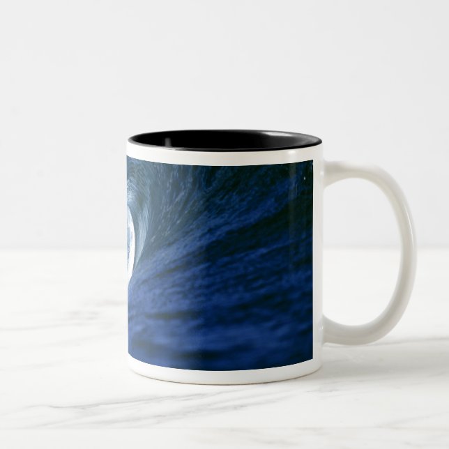 Tasse 2 Couleurs Îles Fidji, Tavarua, Cloudbreak. Une vague (Droit)