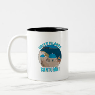 Tasse 2 Couleurs Iles grecques Santorin