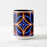 Illusion d'optique étoile vortex néon – Bleu Orang