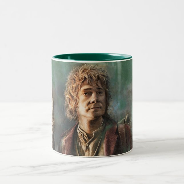 Tasse 2 Couleurs Illustration BILBO BAGGINS™ (Centre)