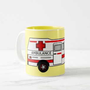 Tasse 2 Couleurs Illustration d'ambulance