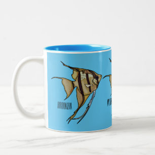 Tasse 2 Couleurs Illustration d'angelfish
