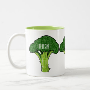Tasse 2 Couleurs Illustration de Broccoli