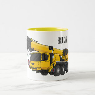 Tasse 2 Couleurs Illustration de camion de grue
