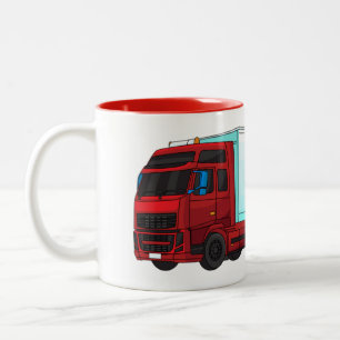 Tasse 2 Couleurs Illustration de camion roumain