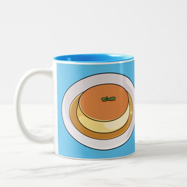 Tasse 2 Couleurs Illustration de caramel de crème (Gauche)