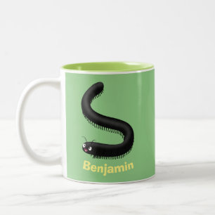 Tasse 2 Couleurs Illustration de dessin mignon millipede