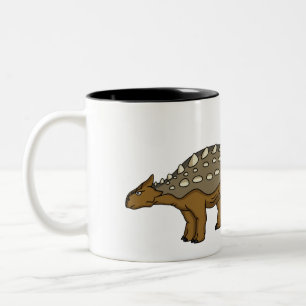 Tasse 2 Couleurs Illustration de dinosaure blindé Ankylosaurus