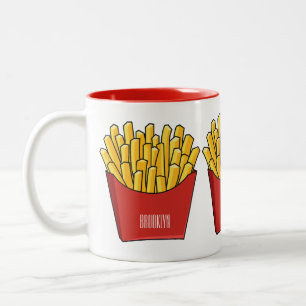 Tasse 2 Couleurs Illustration de frites