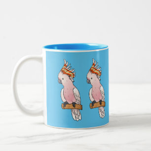 Tasse 2 Couleurs Illustration de la caricature de l'oiseau de cobay