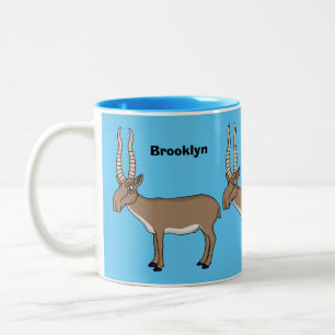 Tasse 2 Couleurs Illustration de l'antilope de Saiga