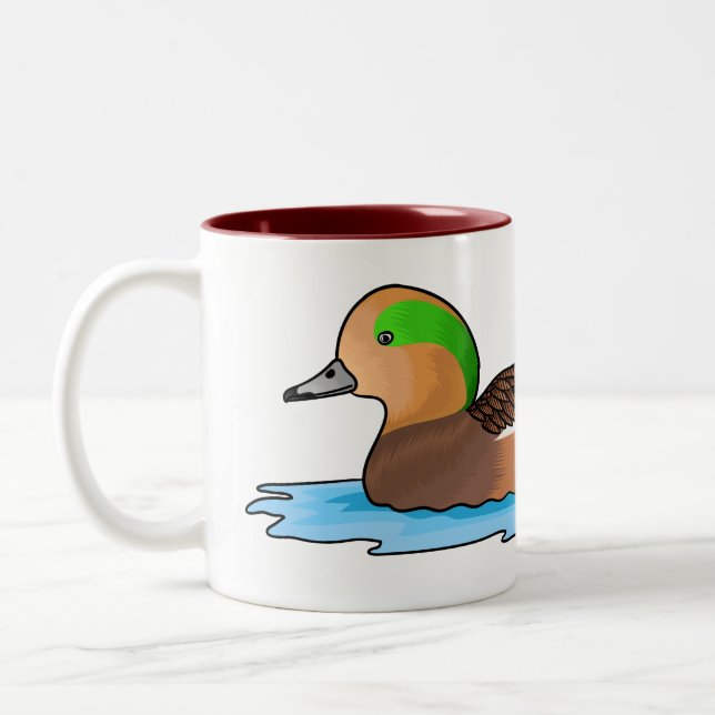 Tasse 2 Couleurs Illustration de l'esturgeon américain (Gauche)