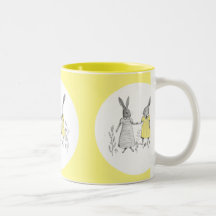 Illustration de mignonne Dancing Rabbits Nursery R