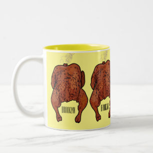 Tasse 2 Couleurs Illustration de poulet rôti