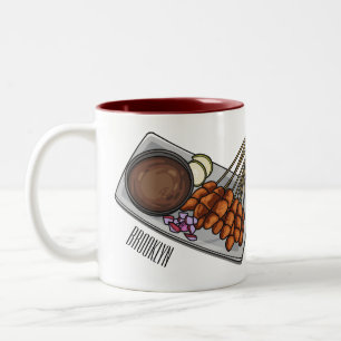 Tasse 2 Couleurs Illustration de Satay