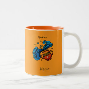 Tasse 2 Couleurs Illustration de style cartoon du signe zodiacal Ve