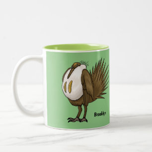 Tasse 2 Couleurs Illustration d'oiseau de tétras des armoises