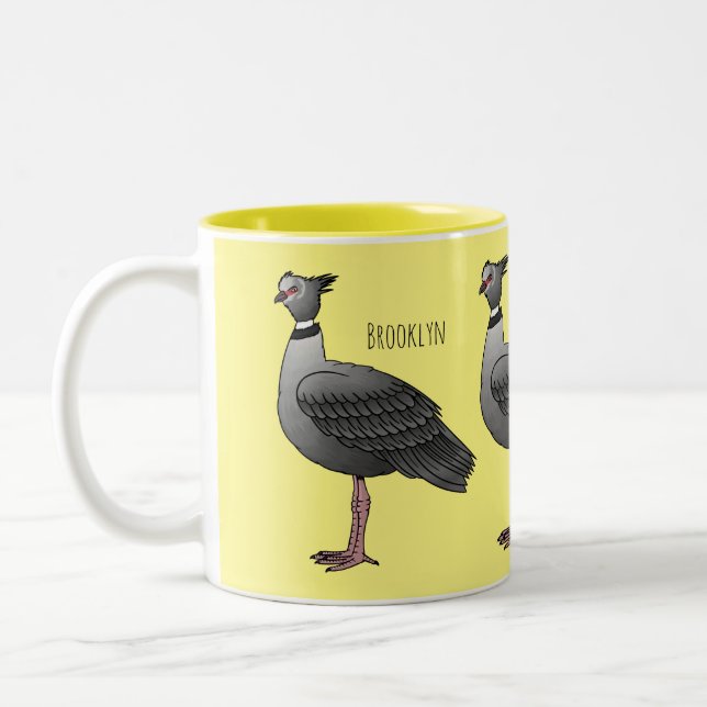 Tasse 2 Couleurs Illustration d'oiseau du crieur du sud (Gauche)