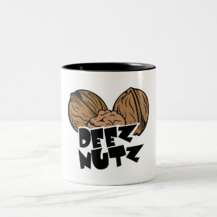 Tasse 2 Couleurs Illustration drôle de Deez Nutz