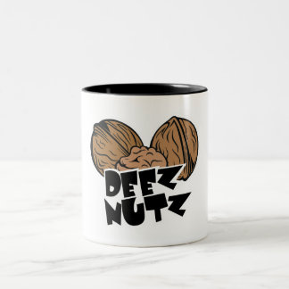 Tasse 2 Couleurs Illustration drôle de Deez Nutz
