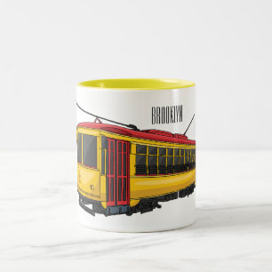 Tasse 2 Couleurs Illustration du chariot Mata
