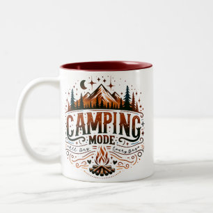 Tasse 2 Couleurs Illustration du mode camping